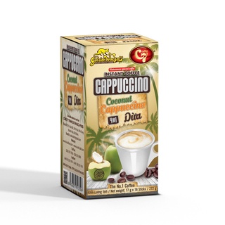 Cà Phê Cốt Dừa Hòa Tan 4in1 Cappuccino Con Chồn Vàng C7