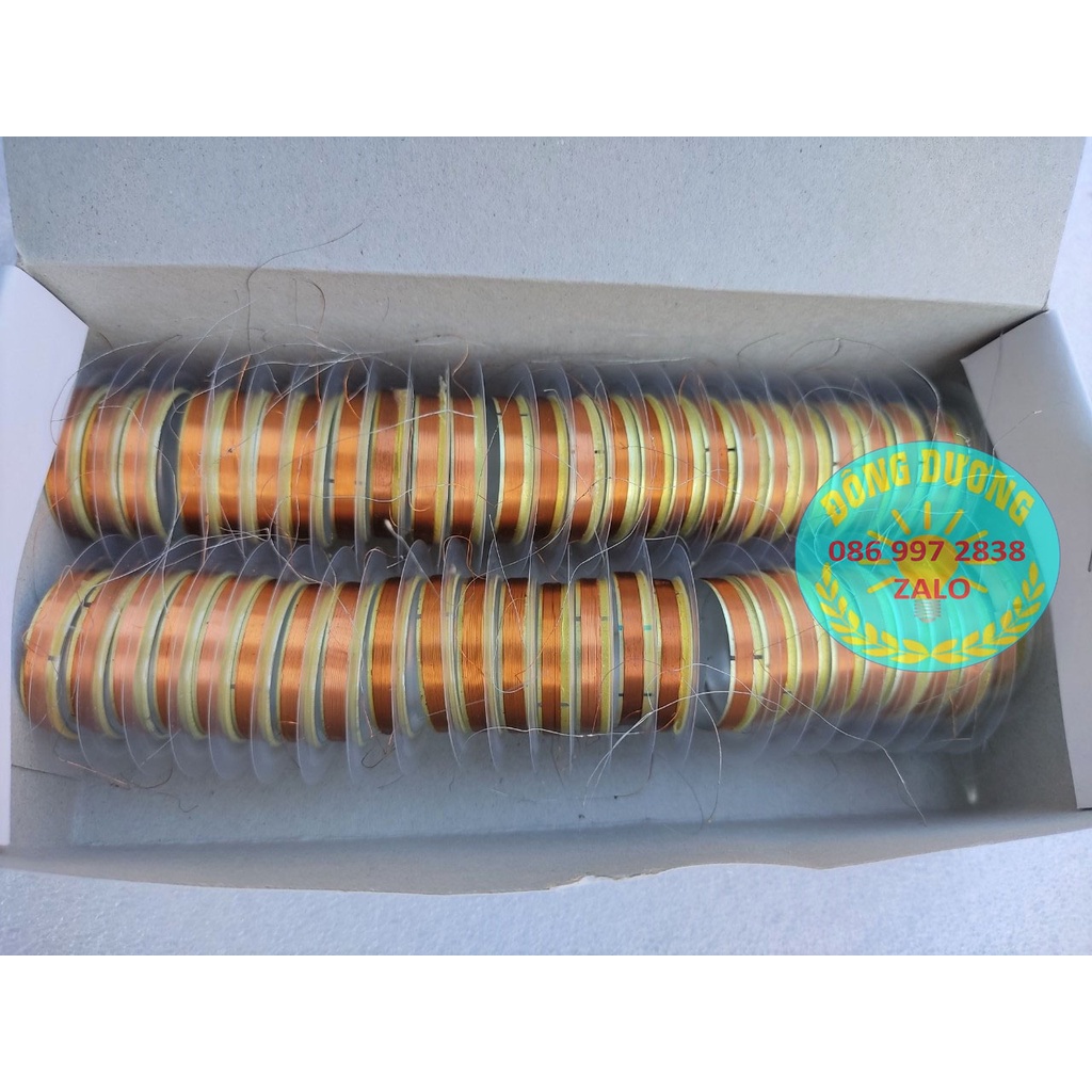 HỘP 50 CÁI COIL TRÉP CÓC 25.4MM MÀNG NHỰA TRONG SUỐT - CÔN TRÉP 25.4MM