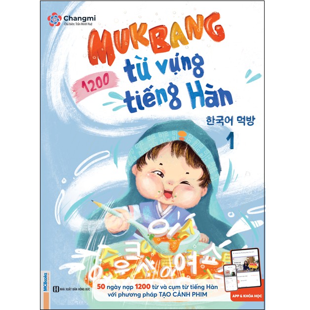 Sách MCBooks - Mukbang 1200 Từ Vựng Tiếng Hàn 1