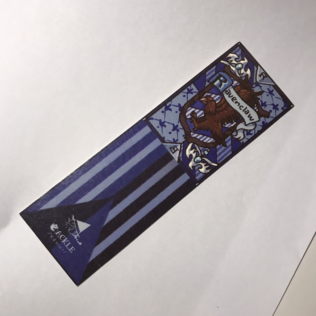 Kẹp sách 4 Nhà trường Hogward Harry Potter [HÀNG THIẾT KẾ] l Zip A1 l Bookmark 4 Houses