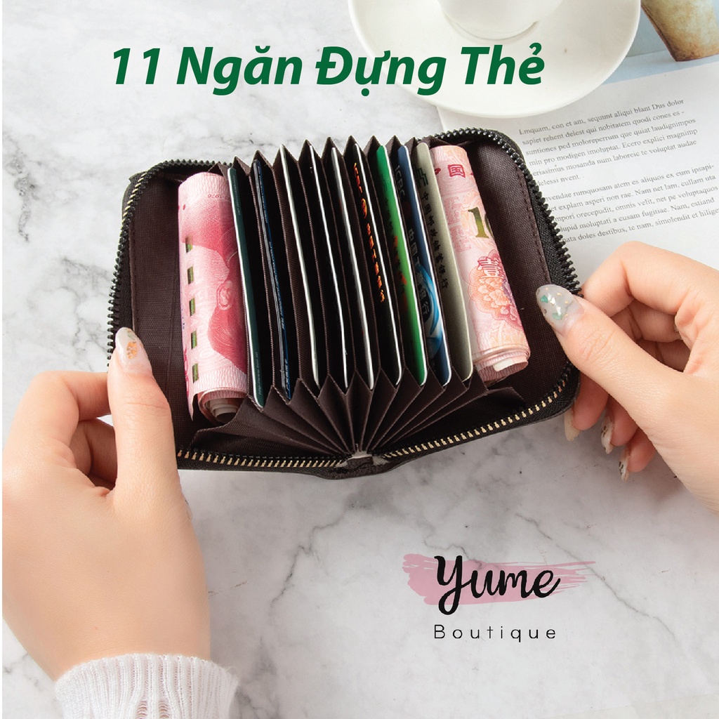 Ví Nữ Đựng Thẻ Họa Tiết Vân Da, Bóp Nữ Cầm Tay Mẫu Mới VD39