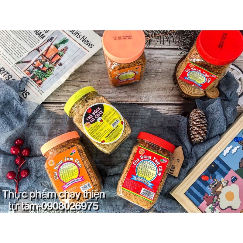 “Chà Bông Gà Thịt Tôm Chay 100G” Thực Phẩm Chay