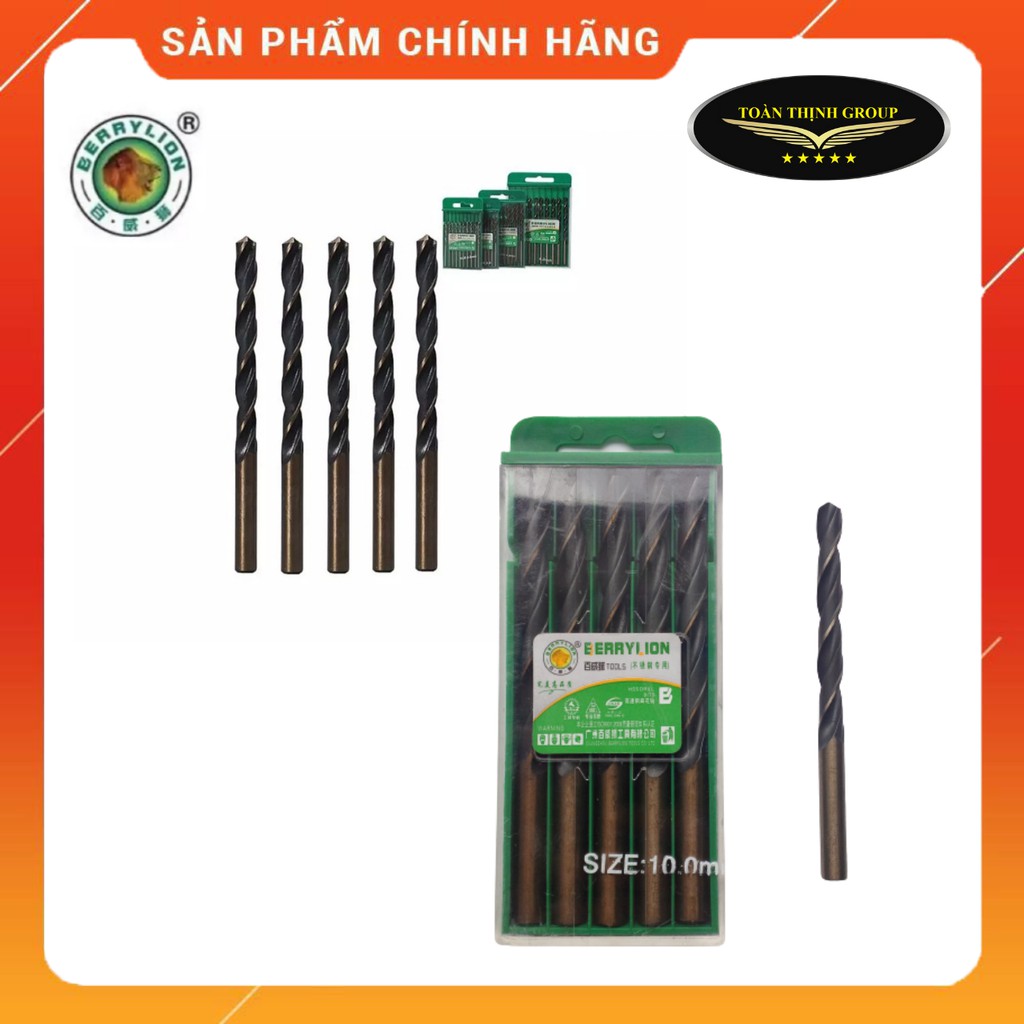 Mũi khoan Inox Berrylion  Cao Cấp Nhiều Kích Cỡ Chính Hãng Từ 2mm Đến 7mm, Khoan Được Gỗ-Sắt-Inox