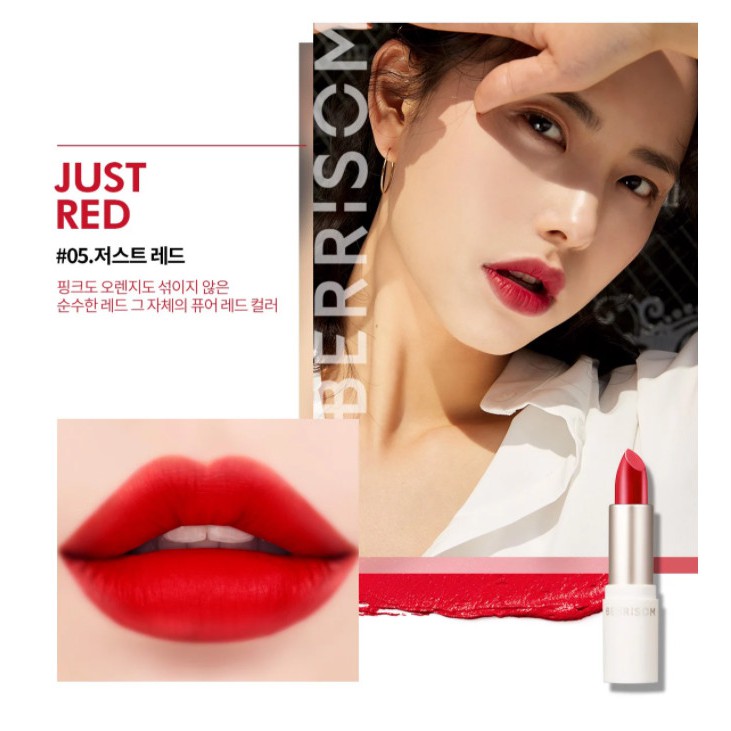 Son Thỏi Lì, Mịn Mượt Nhẹ Môi Berrisom Real Me Lipstick 3.5g