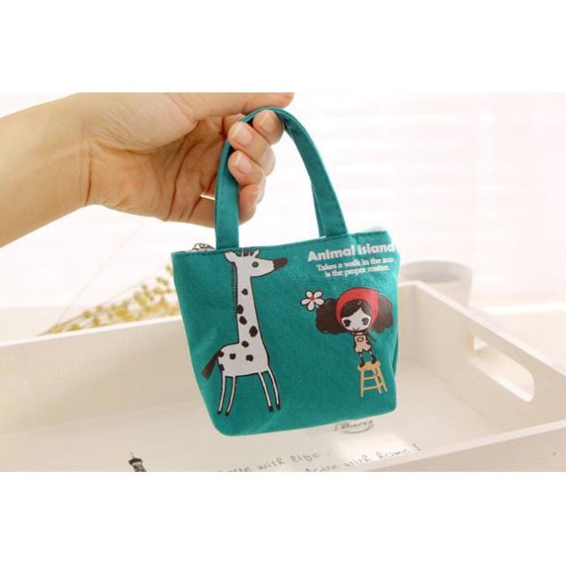 Túi vải mini hình cô gái cute H176
