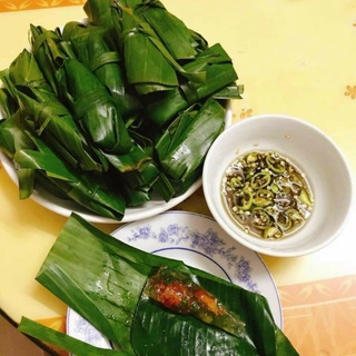 set 30 cái BÁNH BỘT LỌC HUẾ (bánh sống về hấp)