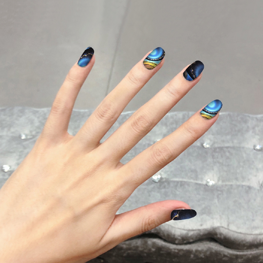 [YD]1 Sheet Big Chry Flower DIY Decals Nails Art Water Transfer Printing Stickers For Manicure Salon