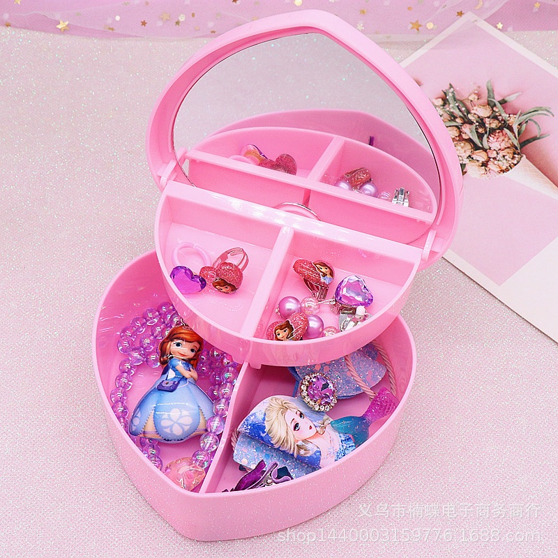 Đồ trang sức trẻ em｜Frozen Truth Elsa 13 bộ đồ trang sức ｜phát sáng dây chuyền kẹp tóc xuyến