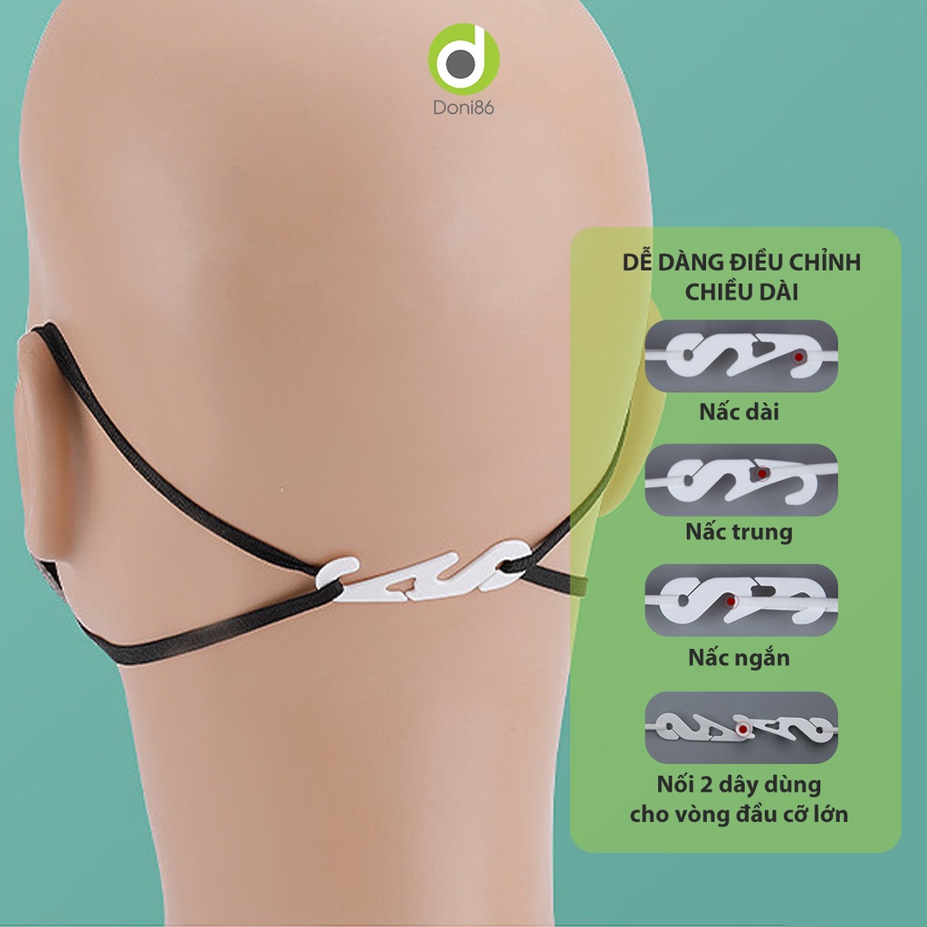 Móc cài đeo khẩu trang chống đau tai kiểu cong dấu ngã tiện lợi khi sử dụng_Doni86_DOPK197