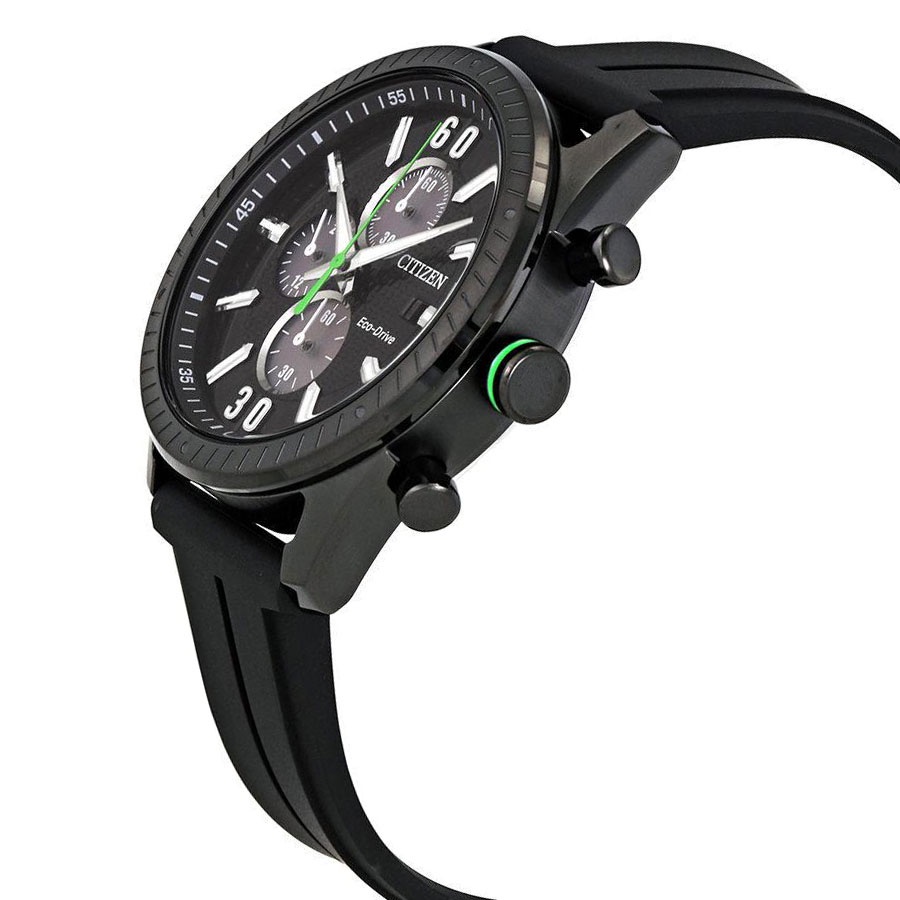 Đồng Hồ Nam Citizen Dây Cao Su CA0667-12E - Mặt Đen