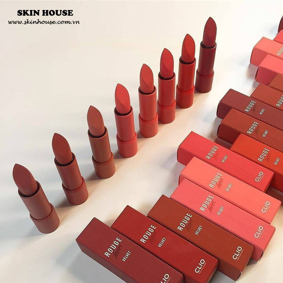 Sẵn - Son Thỏi Club Clio Matte Lipsticks Strongest Rouge Heel Velvet - Skinhouse 0986136861