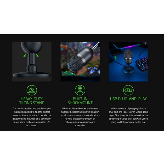 Mic thu âm mini chất lượng cao cổng USB tiện lợi