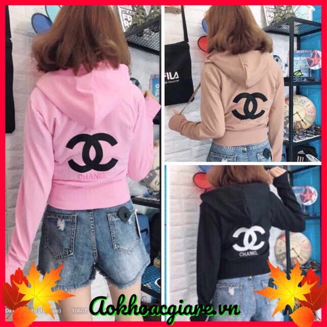 Áo khoác lửng thun da cá thêu chữ X trơn - ảnh thật