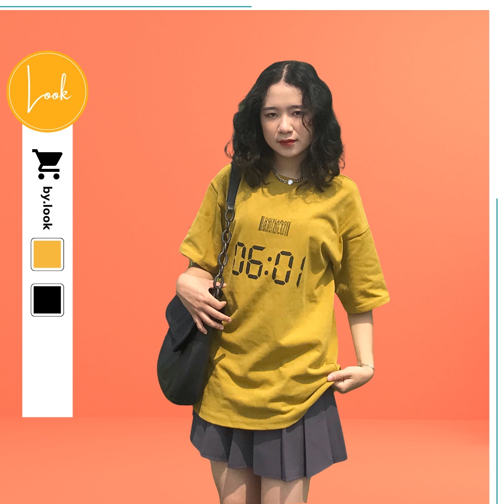 Áo thun unisex LM Time 6001 phông tay lỡ nữ form rộng Freesize | BigBuy360 - bigbuy360.vn