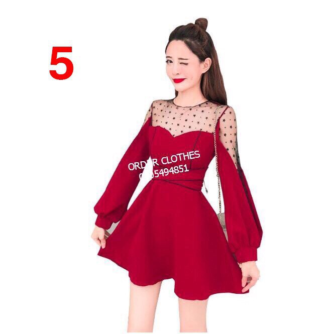 Đầm Nữ Quảng Châu Dài Tay Siêu Xinh Bin Sports XH003