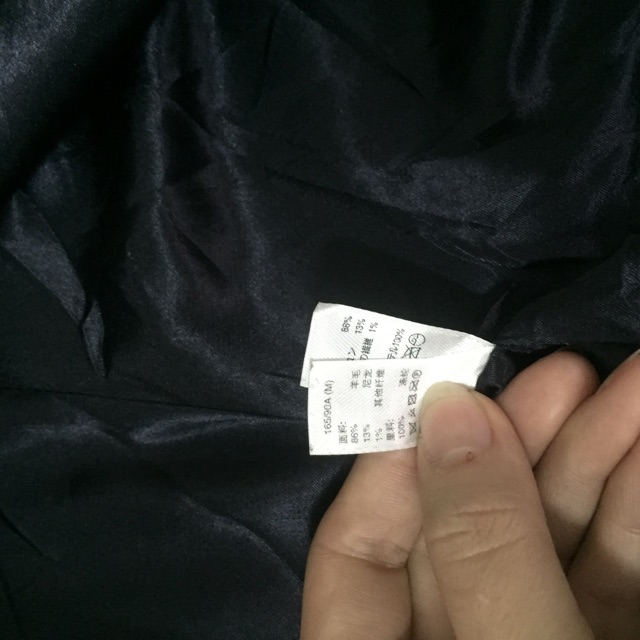 Áo khoác dạ Gap màu xanh Navy sz M Authentic hàng used