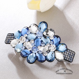 Cặp tóc đính đá cao cấp, kẹp tóc nữ sang trọng KALIYA xanh lấp lánh cho nàng đẹp lung linh - captocdep - K105