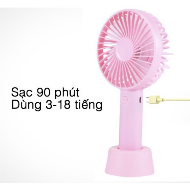 Quạt Tích điện Mini Jojo cầm tay, để bàn siêu bền siêu mát - Hàn Quốc | BigBuy360 - bigbuy360.vn