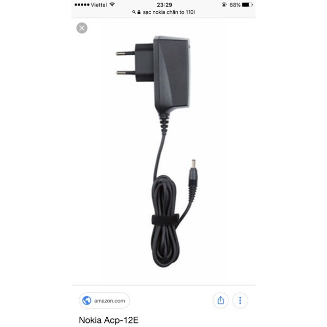 Xạc Nokia 110i, 1110i ( Chân to) p3-07