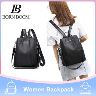 BornBoom Balo Thời Trang Nữ Ba lô Nylon Hàn Quốc Không Thấm Nước