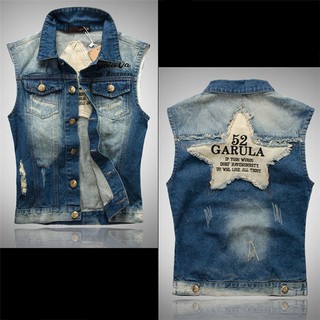 Áo khoác Denim không tay Size lớn thời trang hàn quốc dành cho nam