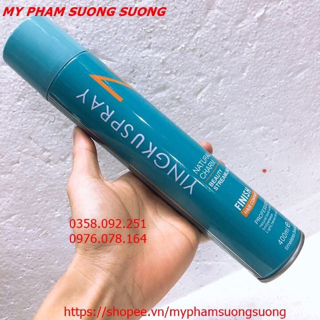 Gôm Keo Xịt Tóc YINGKU SPRAY GIỮ NẾP TÓC CỨNG 400ML