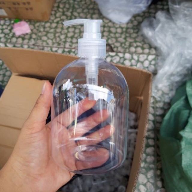 Chai nhựa vòi nhấn đựng sữa tắm - Bình đựng dầu gội, nước rửa tay 500ml