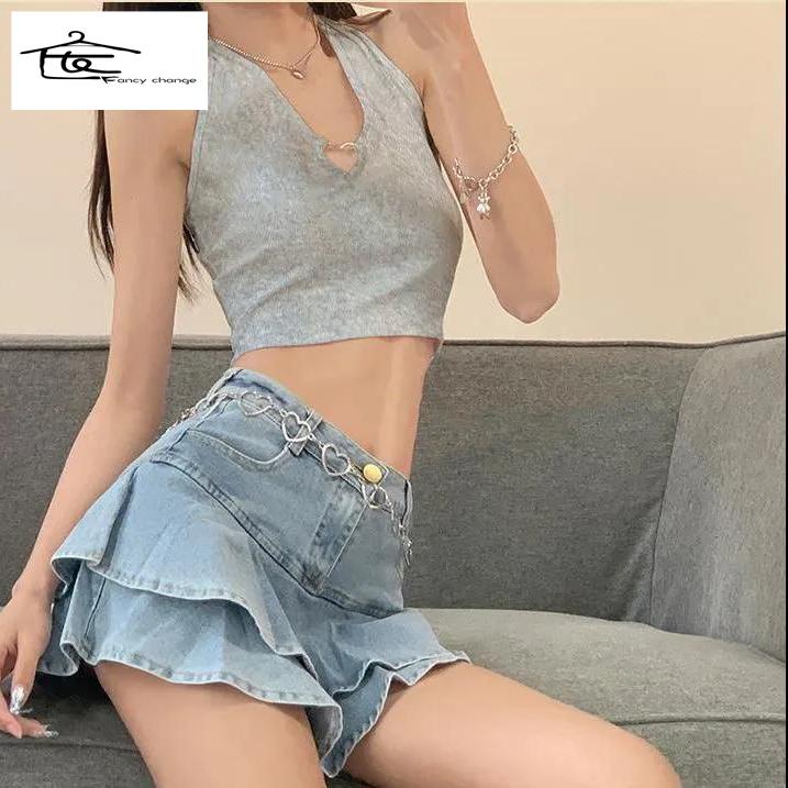 Áo Hai Dây Cổ Chữ v Hở Lưng Quyến Rũ Dành Cho Nữ