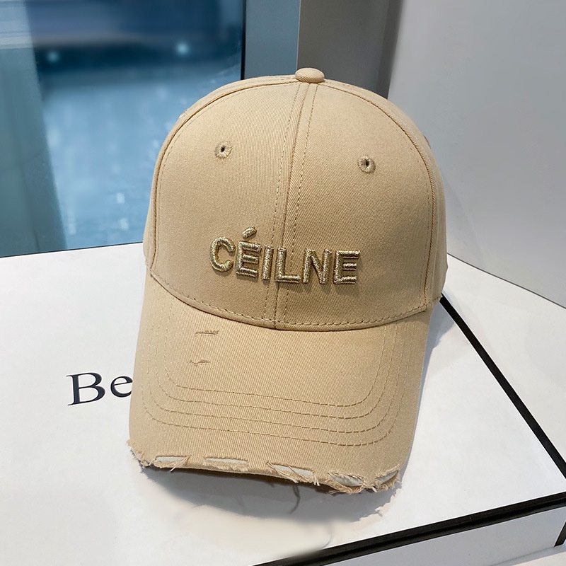 Mũ lưỡi trai rách ❤️ Nón thêu chữ CÉILNE phong cách Ulzzang form unisex nam nữ