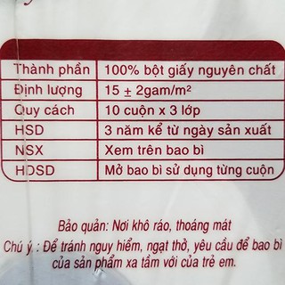 Giấy vệ sinh Lency nâu 10 cuộn (3 lớp)