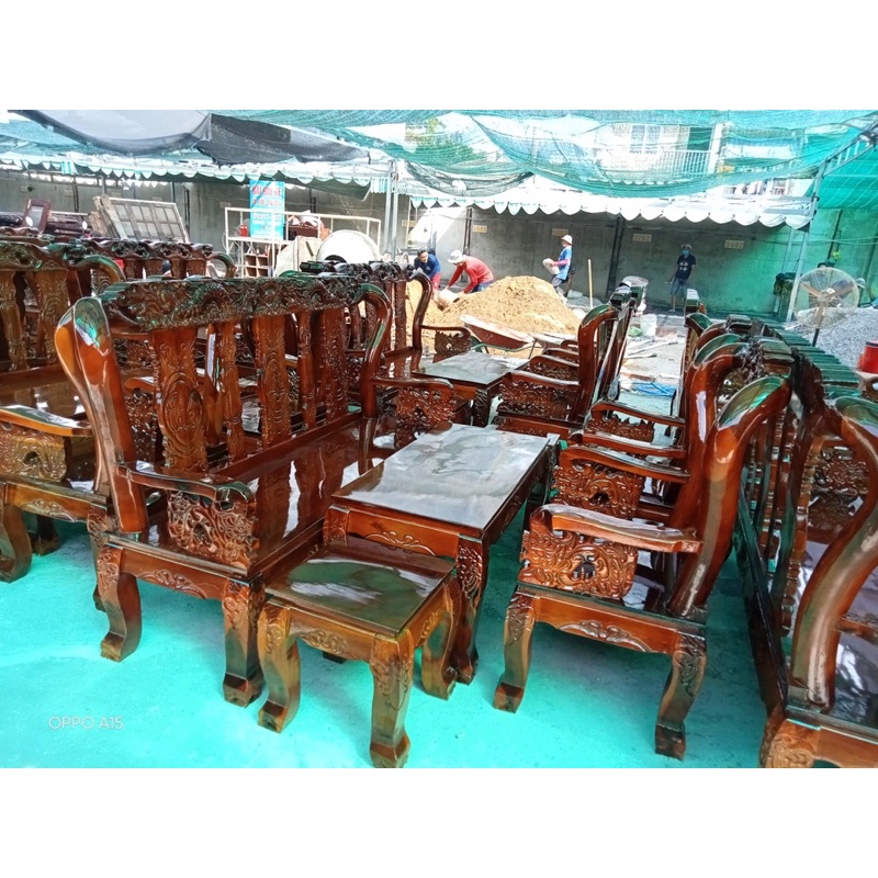 Bộ Salon Gỗ Tự nhiên 6 món như hinh