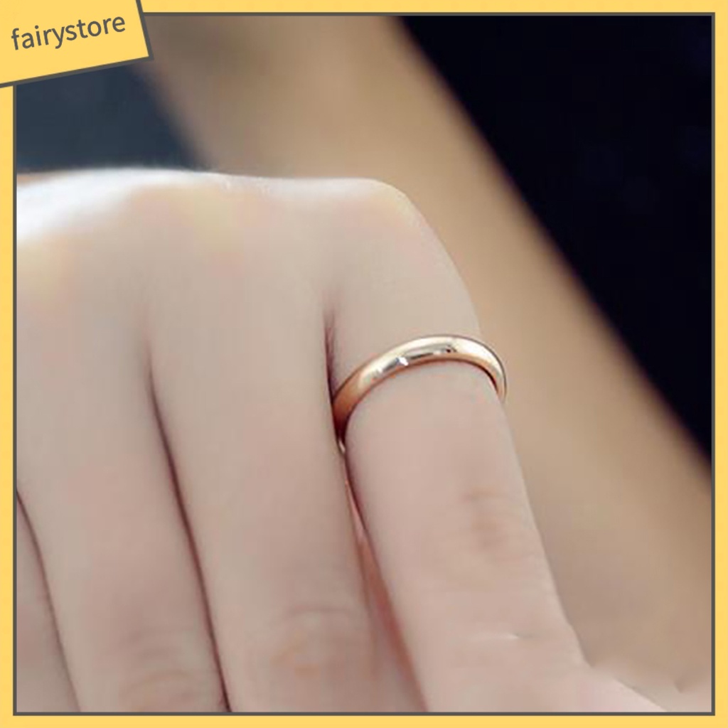 Nhẫn Đeo Tay Kim Loại Đơn Giản Thời Trang Unisex