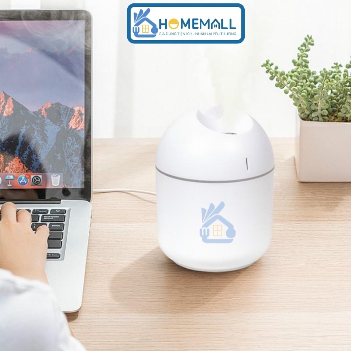 Máy xông tinh dầu mini - Máy phun sương tạo ẩm có đèn LED đổi màu 250ml MX1
