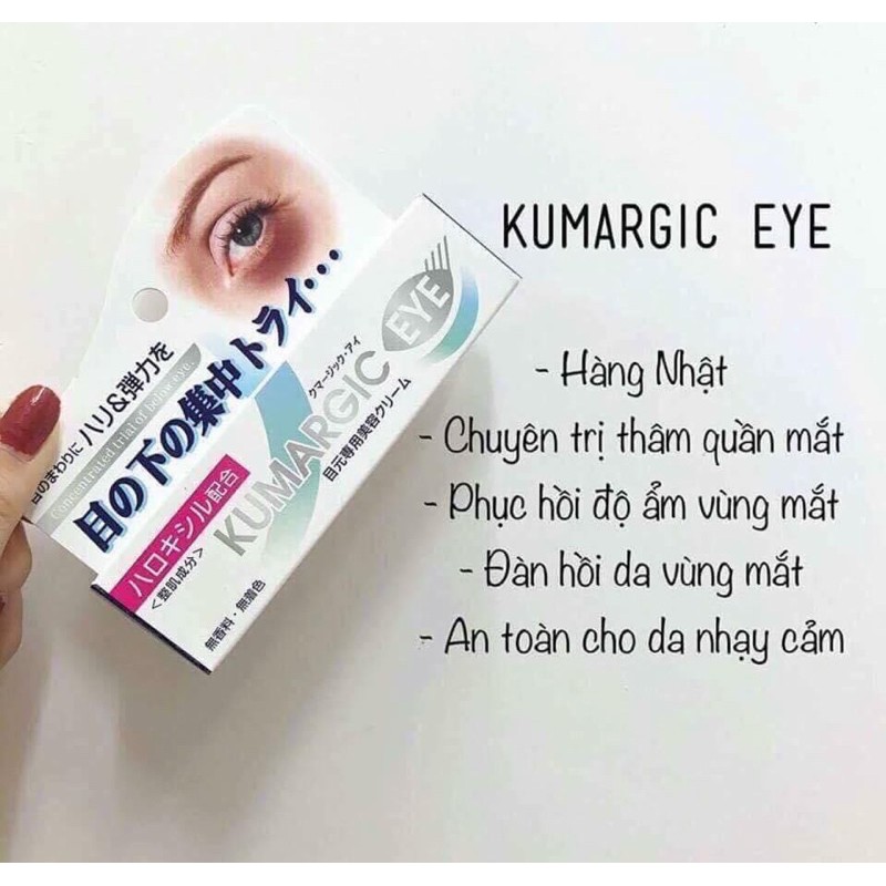 Kem ngăn ngừa thâm quầng mắt Kumargic Eye Nhật Bản - Jenieeshop | BigBuy360 - bigbuy360.vn