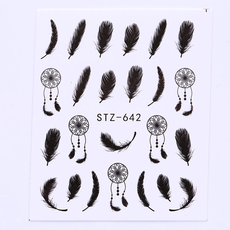 Set 6 Tấm Hình Dán Họa Tiết Dùng Để Trang Trí Móng Nghệ Thuật