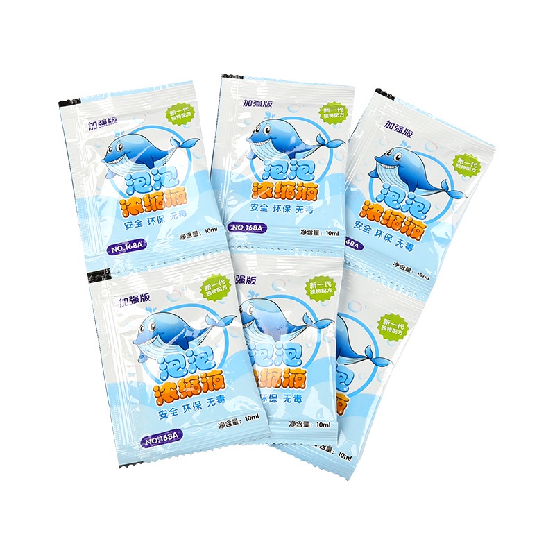 Gói dung dịch tạo bong bóng xà phòng cô đặc đồ chơi không độc hại dành cho trẻ em