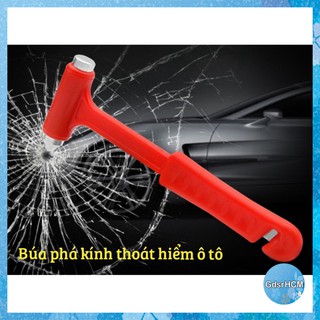BÚA PHÁ KÍNH THOÁT HIỂM Ô TÔ, XE HƠI KÈM DAO CẮT DÂY AN TOÀN