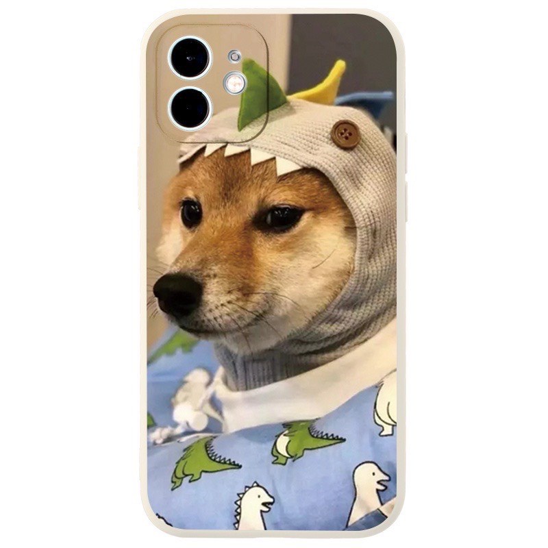 Ốp Lưng Iphone Cạnh Vuông, Bảo Vệ Camera In Hình Cún 7Plus,8Plus,x,xs,xsmax,11,11promax,12,12promax,13,13promax