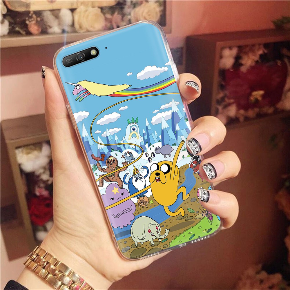 Ốp Điện Thoại Trong Suốt Họa Tiết Adventure Time At1 Cho Asus Zenfone Shot 4 Selfie Max Pro M1 M2 Plus