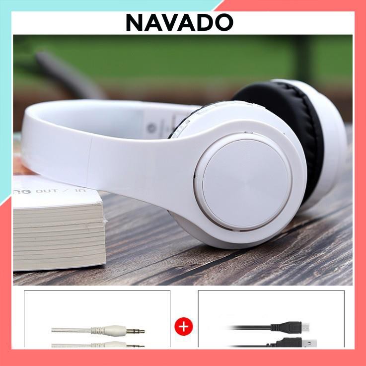 Tai nghe chụp tai bluetooth B3, headphone bluetooth có mic đàm thoại bass cực căng