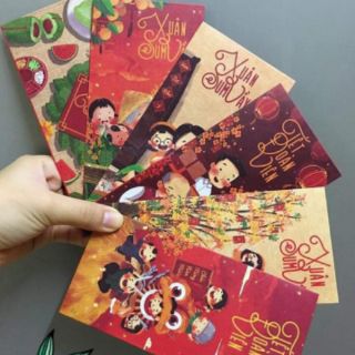 [Mua 4 tặng 1] Bao lì xì cao cấp