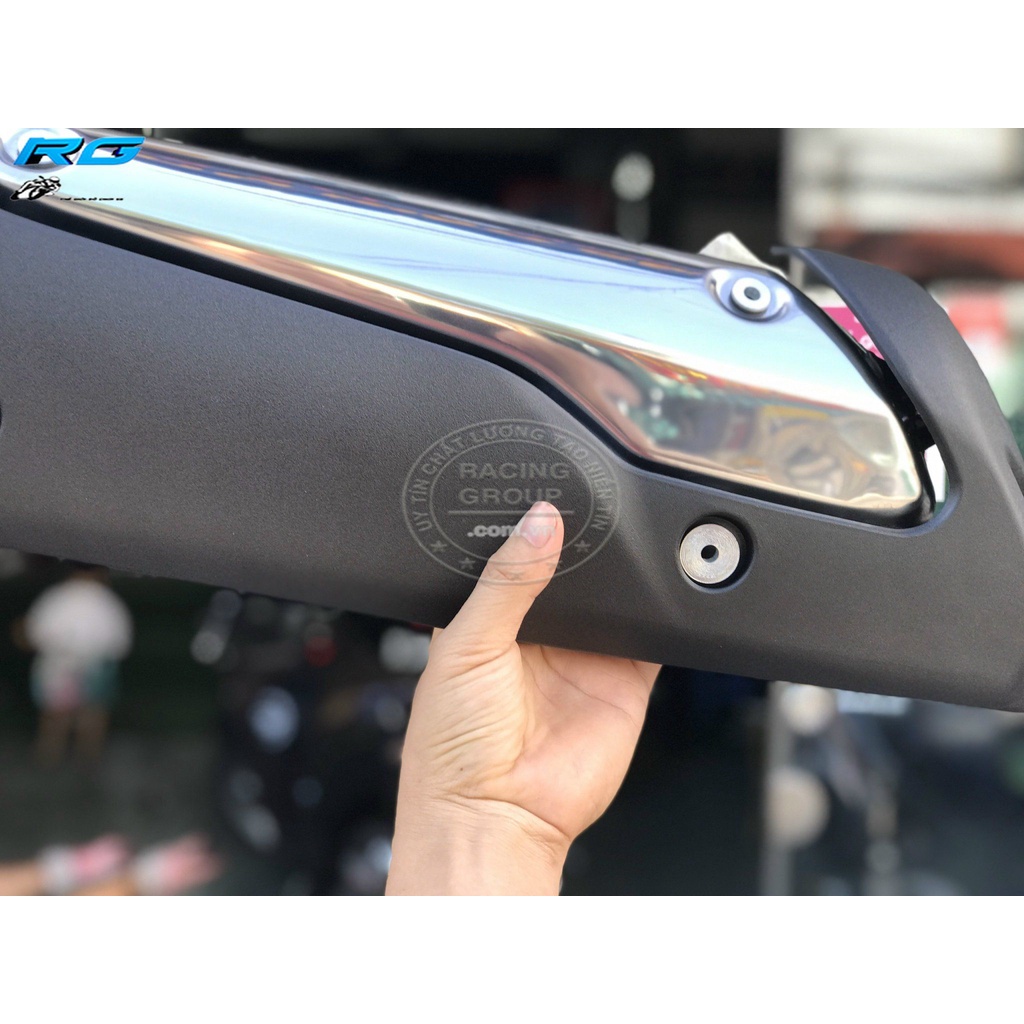Ốp Pô Chụp Pô SH 2020 - 2022 Inox Kiểu SH Ý 300i ZHI.PAT Cao Cấp  Hàng Chính Hãng Bảo Hành 12 Tháng
