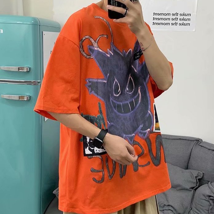 Áo thun tay ngắn in hình hoạt hình thời trang cá tính