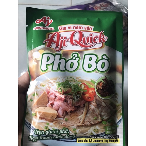 Gói gia vị Phở Bò ajiquick 59g