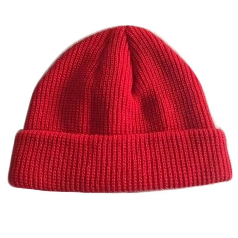 Mũ Beanie Dệt Kim Màu Sắc Trơn Phong Cách Harajuku Thời Trang Mùa Đông Cho Nam Nữ