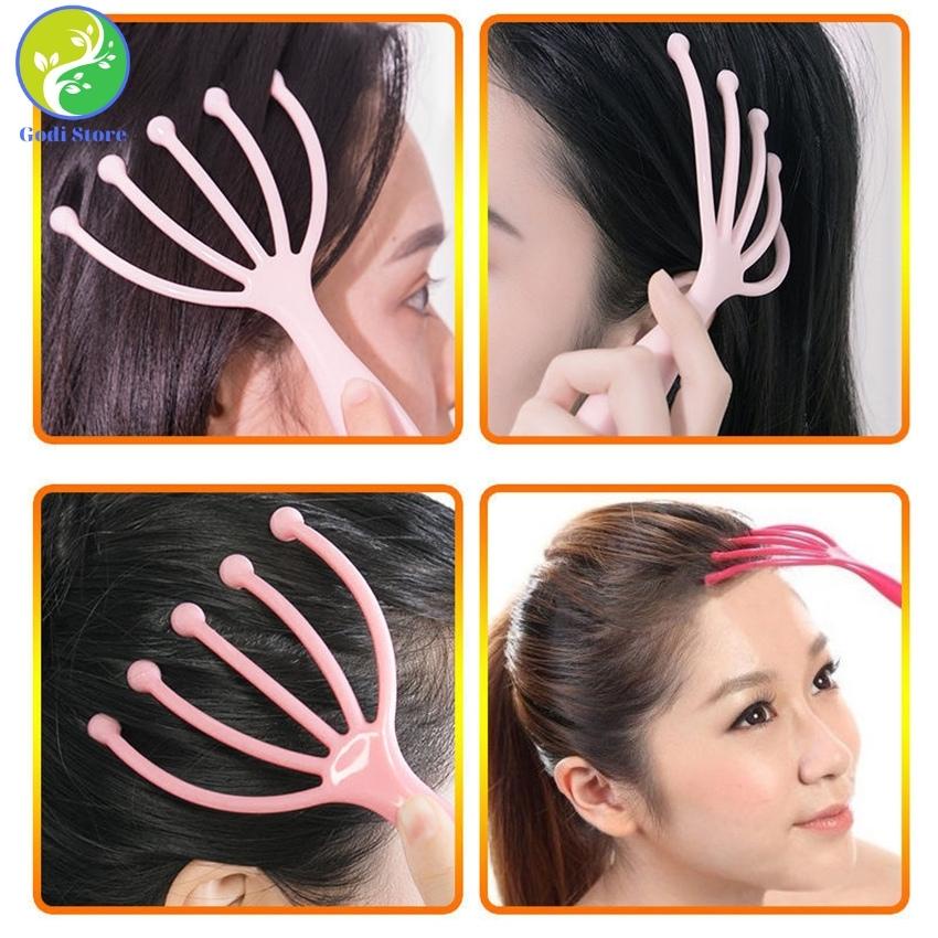 Cây Massage Đầu Năm Ngón Bóng Thép Không Gỉ Xoay Tròn 360° Giảm Căng Thẳng Và Mát Xa Body - G72
