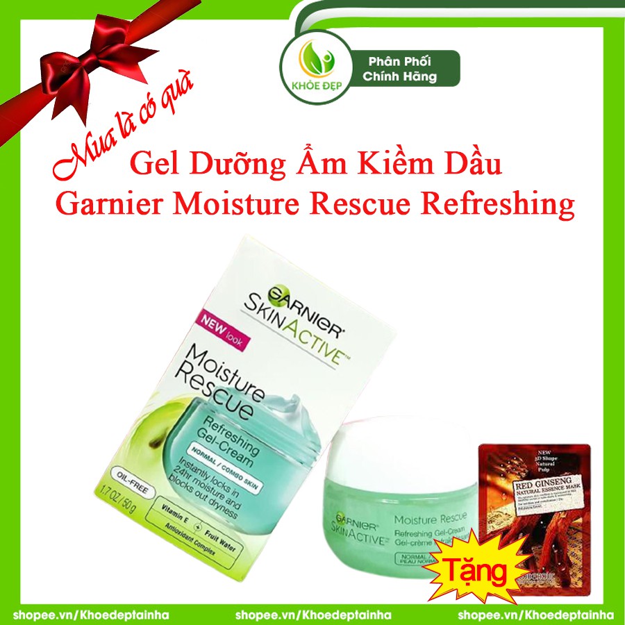 [ CHÍNH HÃNG ] Gel Dưỡng Ẩm Kiềm Dầu GARNIER MOISTURE RESCUE REFRESHING 50g