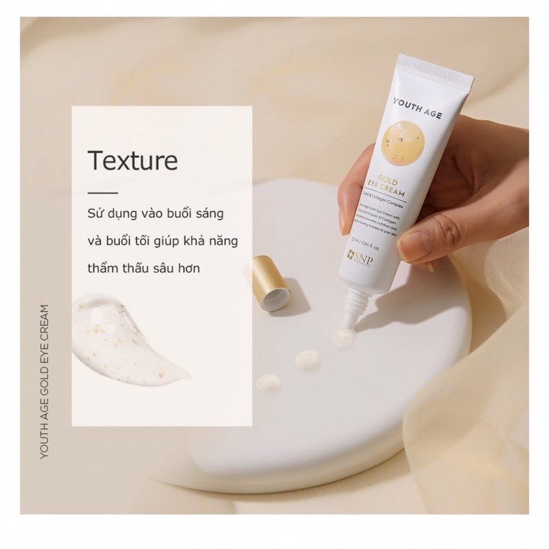 KEM DƯỠNG MẮT NÂNG CƠ YOUTH AGE GOLD +S.N.P | BigBuy360 - bigbuy360.vn