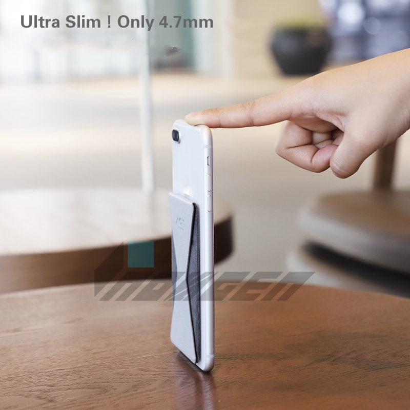MOFT X Phone Holder  Portable Ultra thin Invisible Smart Stand with Magnetic Sticker/Removable Foldable Card Slot Design