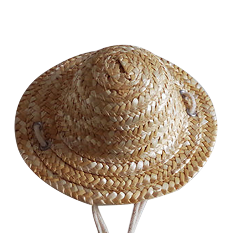1 Nón Rơm Đan Mùa Hè Cho Thú Cưng